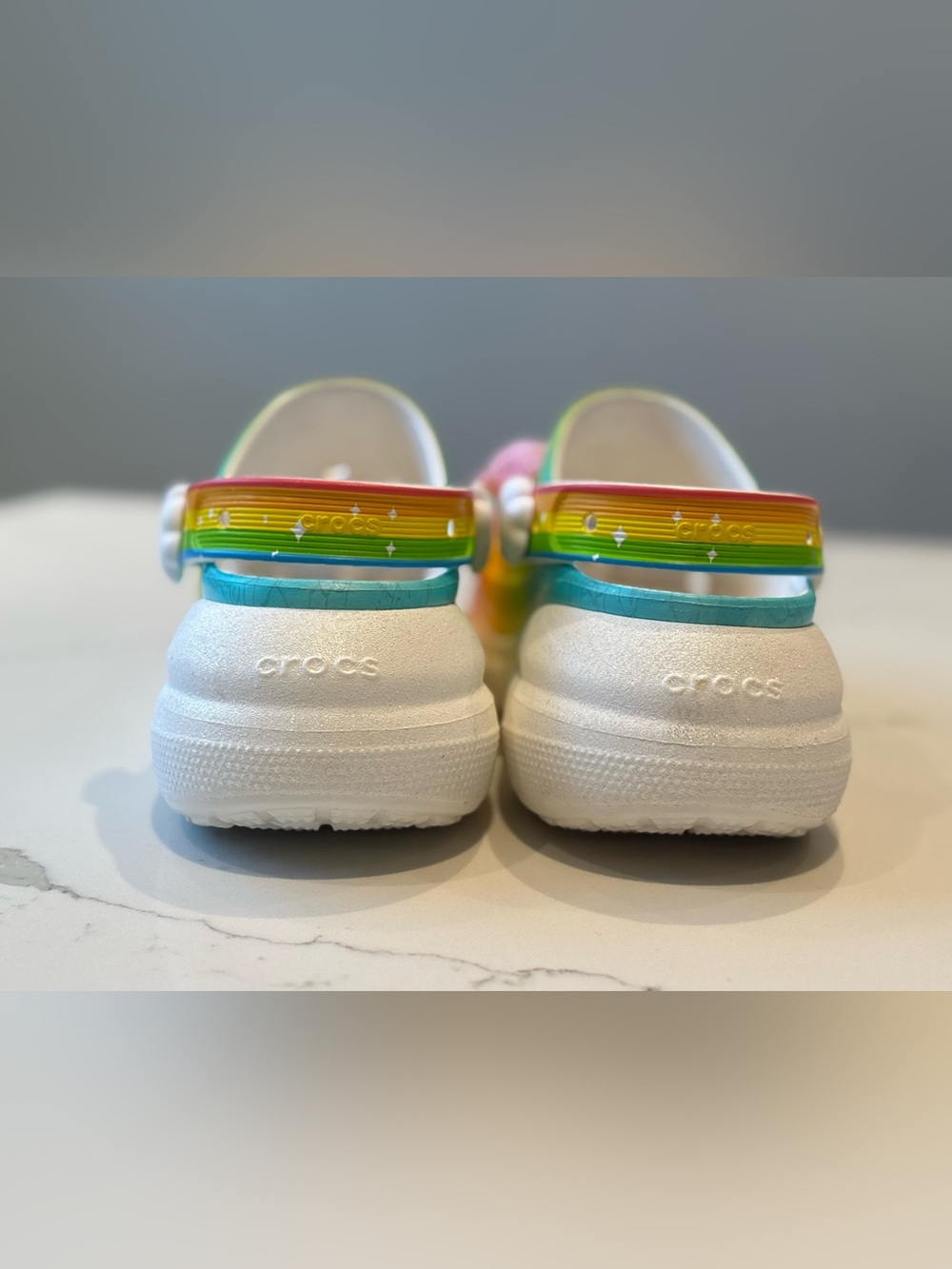 Care Bears X Crocs Crush Rainbow Platform Clog - Women’s 8 / Men’s 6. - Picture 7 of 12